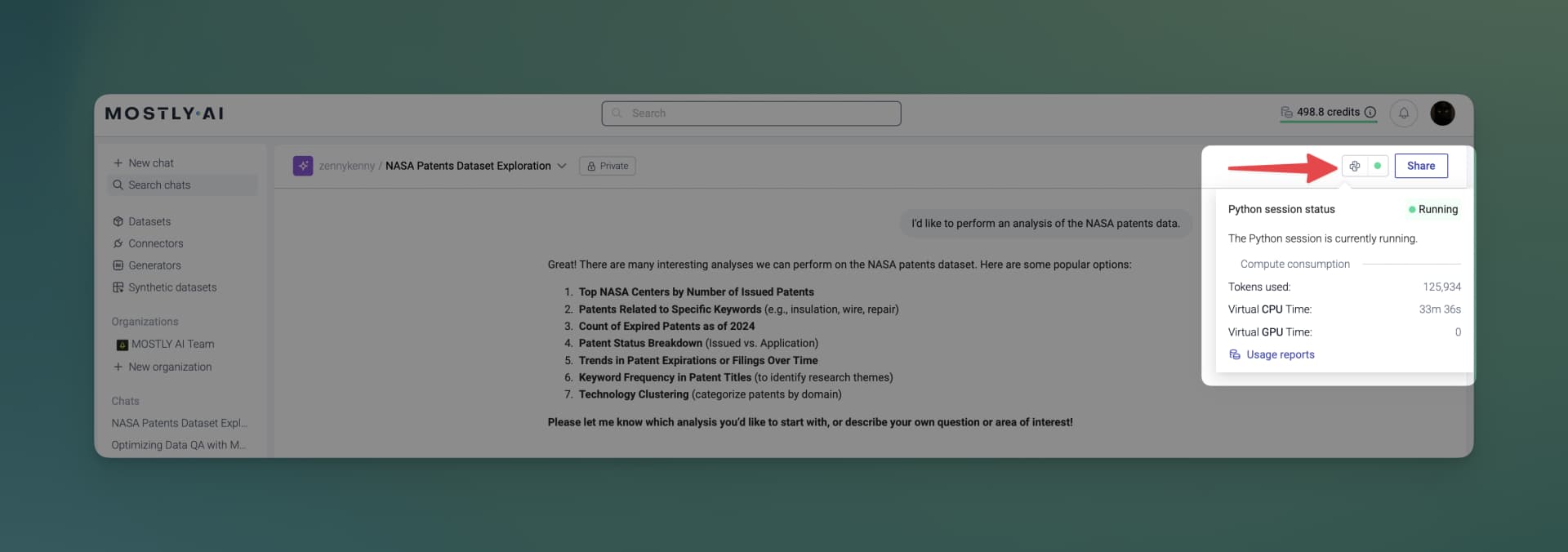 Python session initializing